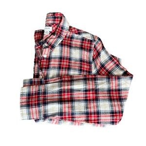J. Crew Button Down Flannel Plaid Long Sleeve Shirt Women’s M